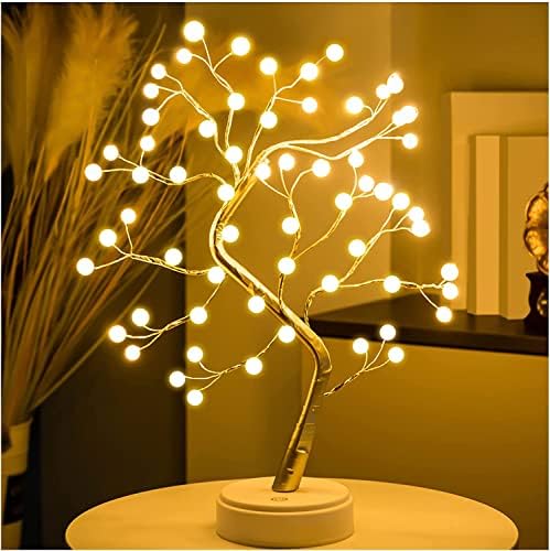 Tree Lamp for Baby Room Decor,Pearl Fairy Lights Spirit,Bonsai Light, LED Tree Lamp,Twinkling Light Decoration for Room,Wedding,Bedroom,Gifts (36 Pearl)