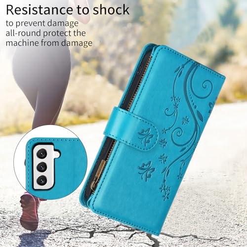 Coque Samsung Galaxy S22 YM020 Bleu evite les rayures et chutes accidentelles