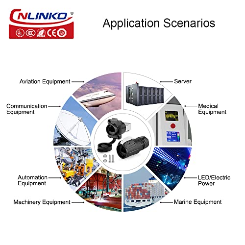 Conector RJ45 Industrial Impermeable CNLINKO LP-16 IP67 miniatura 6