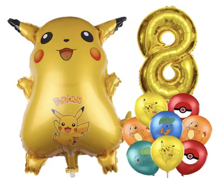 Pokémon Ballons numérotés | 15 ans et plus | Pikachu | Huit