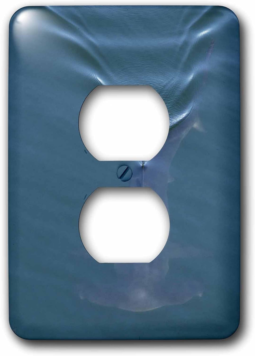 3dRose Smooth Hammerhead Shark swimming under the surface in open ocean 2 plug outlet cover