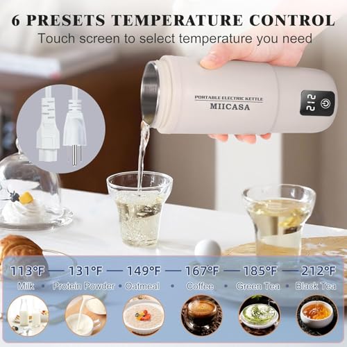 Tetera eléctrica portátil Miicasa 500 ml dual 110-230V miniatura 2