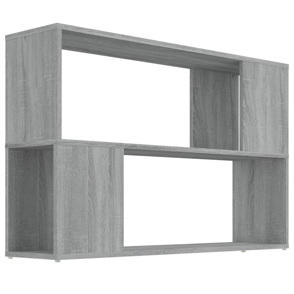 vidaXL Book Cabinet Grey Sonoma 100x24x63 cm Engineered Wood — image 1
