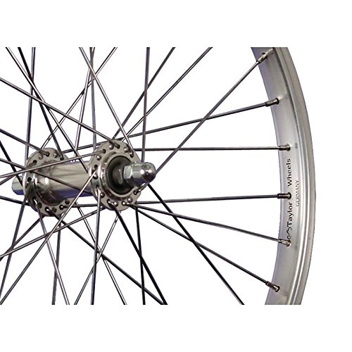 Laufrad 20 Zoll Vorderrad Fahrrad Kastenfelge Anhänger Kinderrad vorne Silber