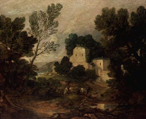 Tableaux Toile Gainsborough haut de gamme avec impression paysage romantique TVLAR 60x90