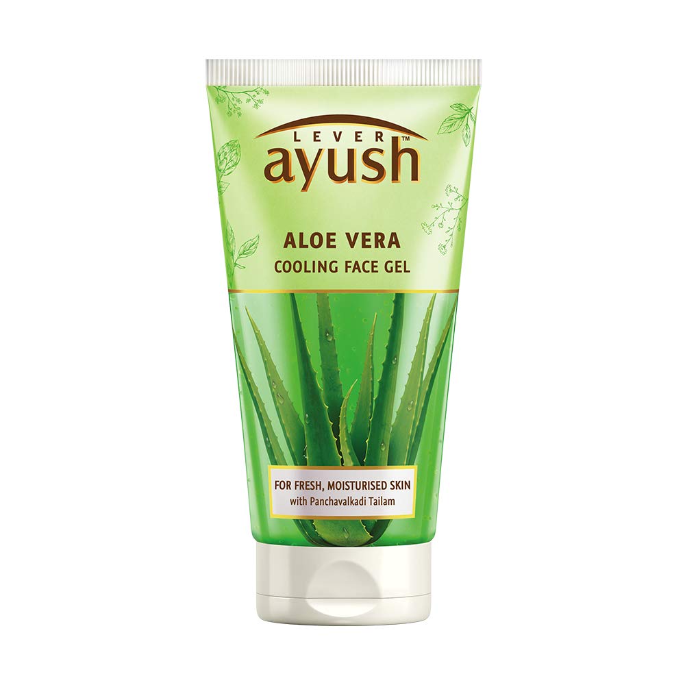 Lever Ayush Natural Ayurvedic Aloe Vera Cooling Face Gel, 150g