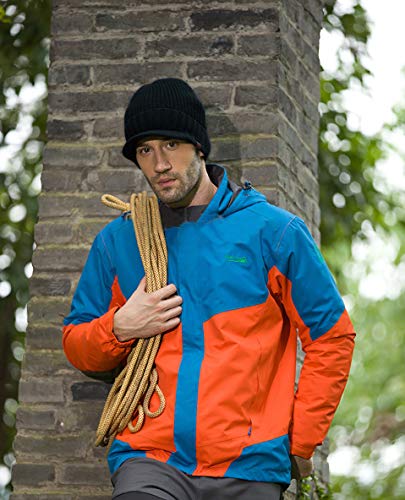 Home Prefer Men's Outdoor Newsboy Hat Winter Warm Thick Knit Beanie Cap With Visor Black #TOP1