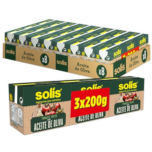 Solis Salsa de tomate COMBI OLIVA 8 x (3 x 200 g)