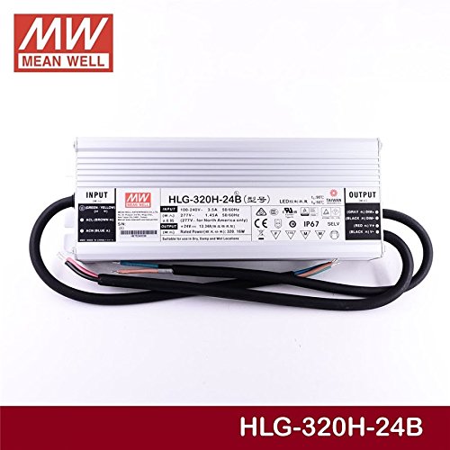 image for Mean Well HLG-320H-24 Power Supply, Switching, Single Output, 320 W, 2
