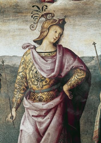 Cuadro en lienzo impresion imagen Scipione Africano di Pietro Perugino decoracion de pared 60x90cm