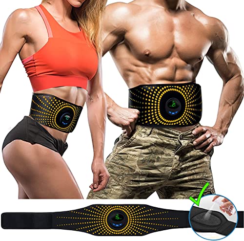 Ceinture Abdominale électrostimulation 7 Modes Et 15 Niveaux Avec Option Chauffage 3 Niveaux, électrostimulateur Abdominal Fiable Et Efficace