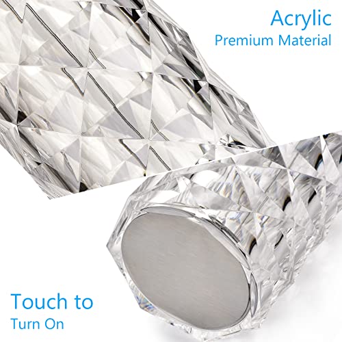 Crystal Table Lamp,16 Color Changing Rgb Touch Rose Table Lamp,Usb Rechargeable Diamond Table Lamps For Living Room,Office,Bar Valentine's Day Gift (16Color) #TOP6