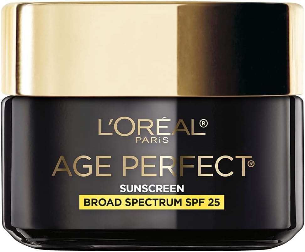 LOreal Paris Age Perfect Cell Renewal Anti-Aging Day Moisturizer with Broad Spectrum SPF 25 Sunscreen, Antioxidants, and Vitamin E 1.7oz