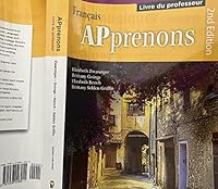 APprenons, 2nd Edition, Teacher Edition 1938026918 Book Cover
