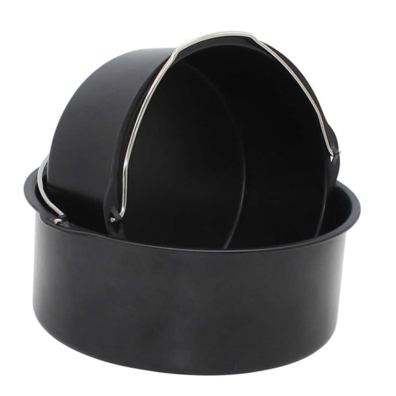 TOBBOMEY 1Pc Air Fryer Pizza Pan Durable Baking Accessory for Household Air Fryers Easy Clean for Baking Cakes and Grilling Kitchen Gadget for Home Use