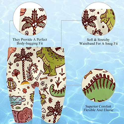 Traje de baño de dinosaurio para hombre tipo jammer multicolor 2