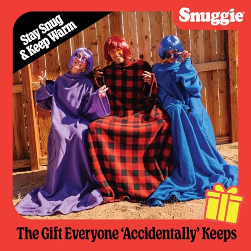 Image of Snuggie The Original Wearable Blanket With Sleeves & Pockets | Cozy Oversized Throw for Adult Men & Women | One Size, 71x54