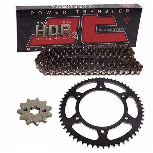Kettensatz kompatibel mit Yamaha DT 125 91-06 Kette JT 428 HDR 134 offen 16/57