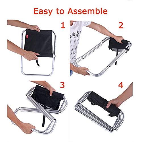 WOERD Sgabello Pieghevole, Sedia Leggera Portabile...