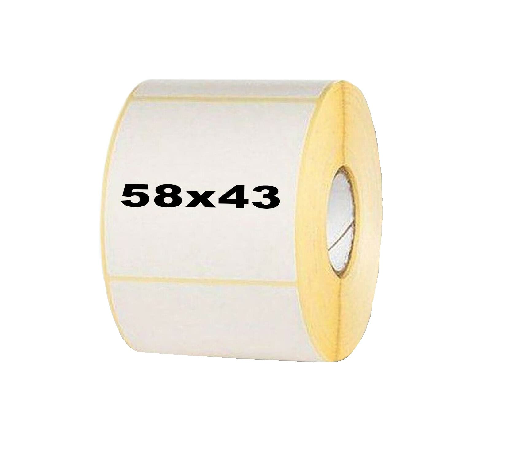 Scale Labels 58x43mm - 8, 16, 24, 44 Rolls - for CAS, Dibal, Bizerba, Avery Berkel. Premium Quality Thermal Labels with Grade A, Strong, Adhesive for Most Popular Scales (48)