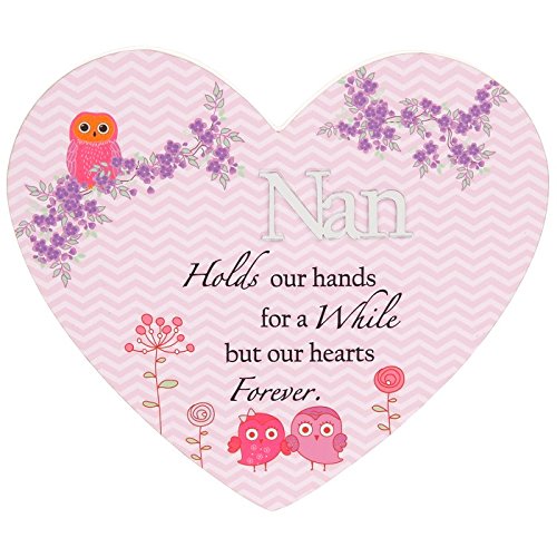 Heart Shaped Hanging Plaque Message Gift Home Decor Present Mirror Word Pink New (NAN)