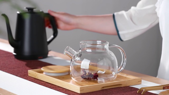 ガラス製急須　琉璃 Amazon | ポカロティー ガラス急須 ティーポット 耐熱 透明