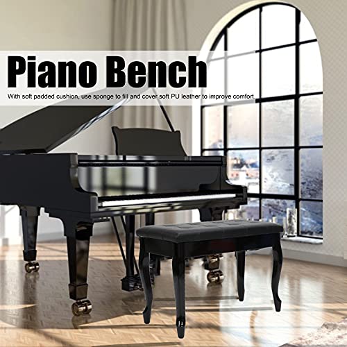 Banc de Piano en Bois avec Boîte de Rangement, Tabouret de Piano en Cuir PU Banc de Piano Double Banc de Piano pour Groupes, Studios D’enregistrement, Concerts, écoles, églises 76 X 35 X 50 Cm 200kg - Les Beatles, Paul McCartney, John Lennon, RIngo Starr, George Harrison Banc de Piano en Bois avec Boîte de Rangement, Tabouret de Piano en Cuir PU Banc de Piano Double Banc de Piano pour Groupes, Studios D'enregistrement, Concerts, écoles, églises 76 X 35 X 50 Cm 200kg – Image 3
