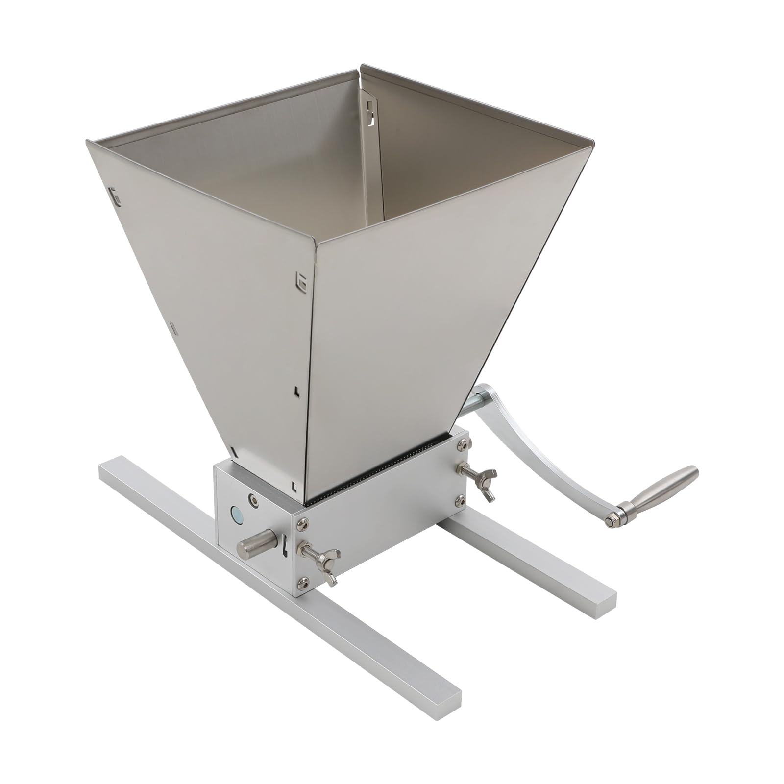 Manuelle Getreidemühle, 4LMalzmühle, Haferflocken Quetsche, HandschrotmüHle | Flockenquetsche mit 2 Schleif Methoden und Verstellbaren Walzen (0-2.5mm), Verstellbare Grainmühle, Edelstahl Kornmühle