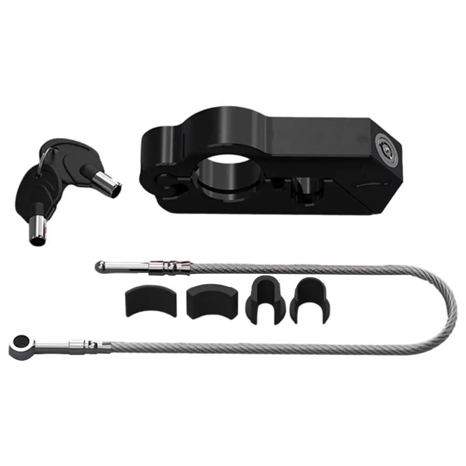 Handlebar Lock,Brake Throttle Lock Motorcycle Grip Lock Helmet Anti-Theft Aluminum Alloy Brake Vehicle Handle Horn