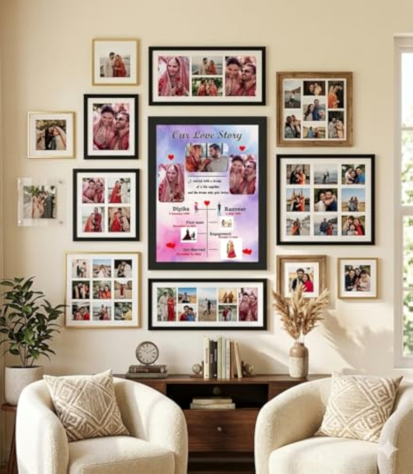 Personalized Our Love Story Photo Frame