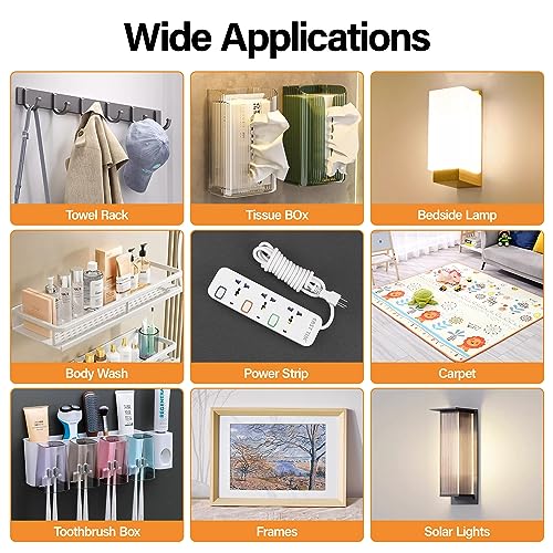 kinkaivy 5M Doppelseitiges Klebeband Extra Stark Transparent, Abnehmbar Spurlos Nano Tape, Double Sided Tape, Klebeband Doppelseitig Ablösbar für Foto Wand, Postern, Teppich, Küche, Zuhause