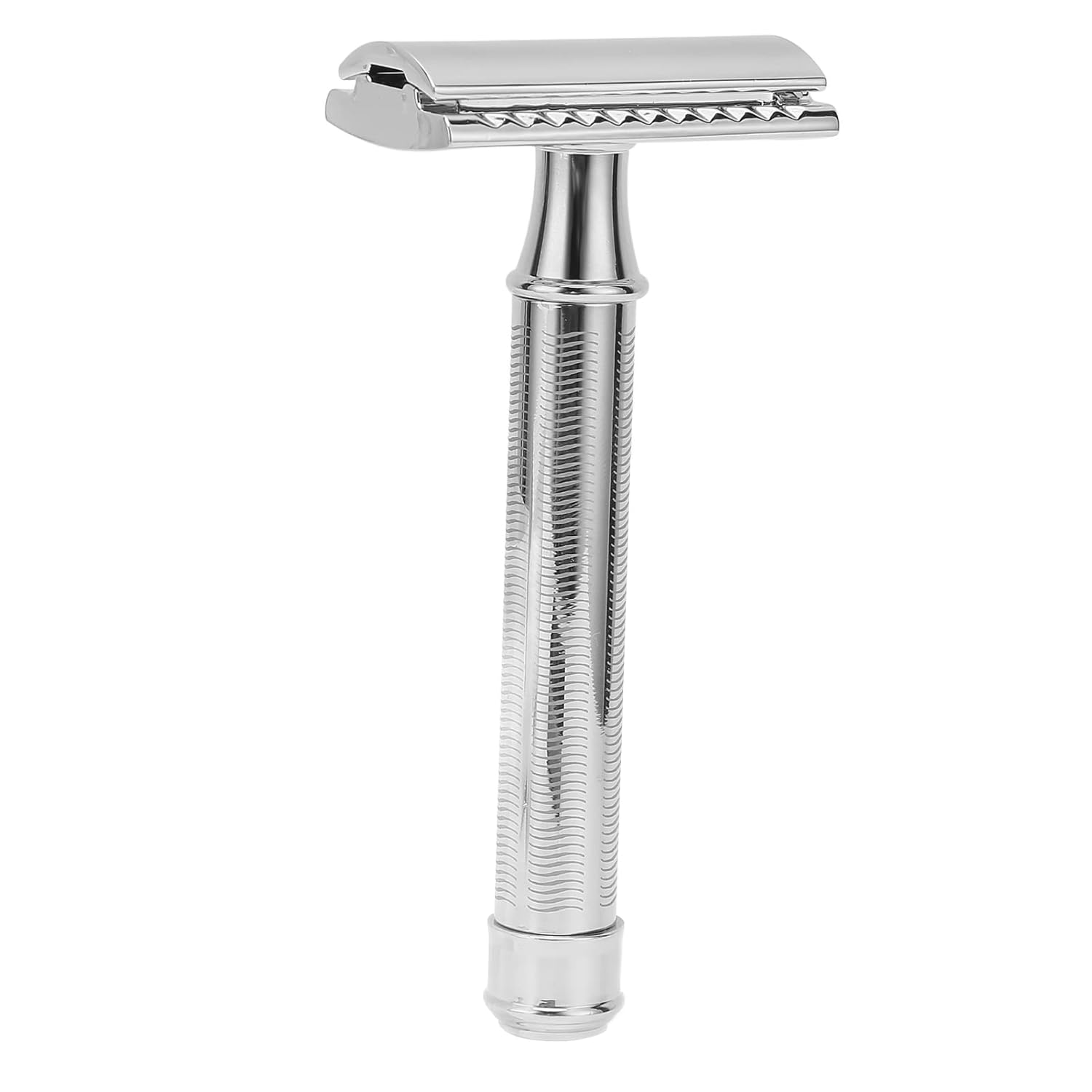 Old Fashioned Shaving Tool for Men | Double Edged Shaving Implement with Long Handle | Smooth & Accurate Shave for Face/Body/Head | Sustainable Zinc Alloy Design