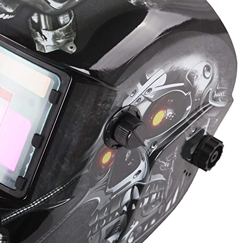 Foto von Automatik Schweißhelm + Solarzellen Schweißschirm Sichtfeld 92x42,5mm SN870