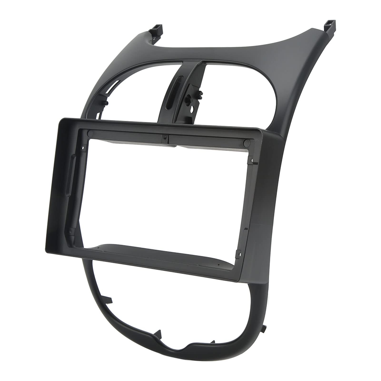 Lunetta Cruscotto Kit Cruscotto Doppio DIN Controllo Centrale 9 Pollici Pannello di Navigazione GPS Trim Sostituzione Cornice Cruscotto per 206 2000-2008