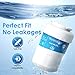 Waterdrop MWF Water Filters for GE® Refrigerators, Replacement for GE® MWF Refrigerator Water Filter and GE® SmartWater® MWFP, MWFA, GWF, HDX FMG-1, Kenmore® 9991, RWF1060, 3 Pack, Package May Vary