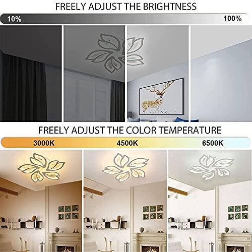 Plafonnier LED acrylique 108W pour éclairer une grande pièce - 3