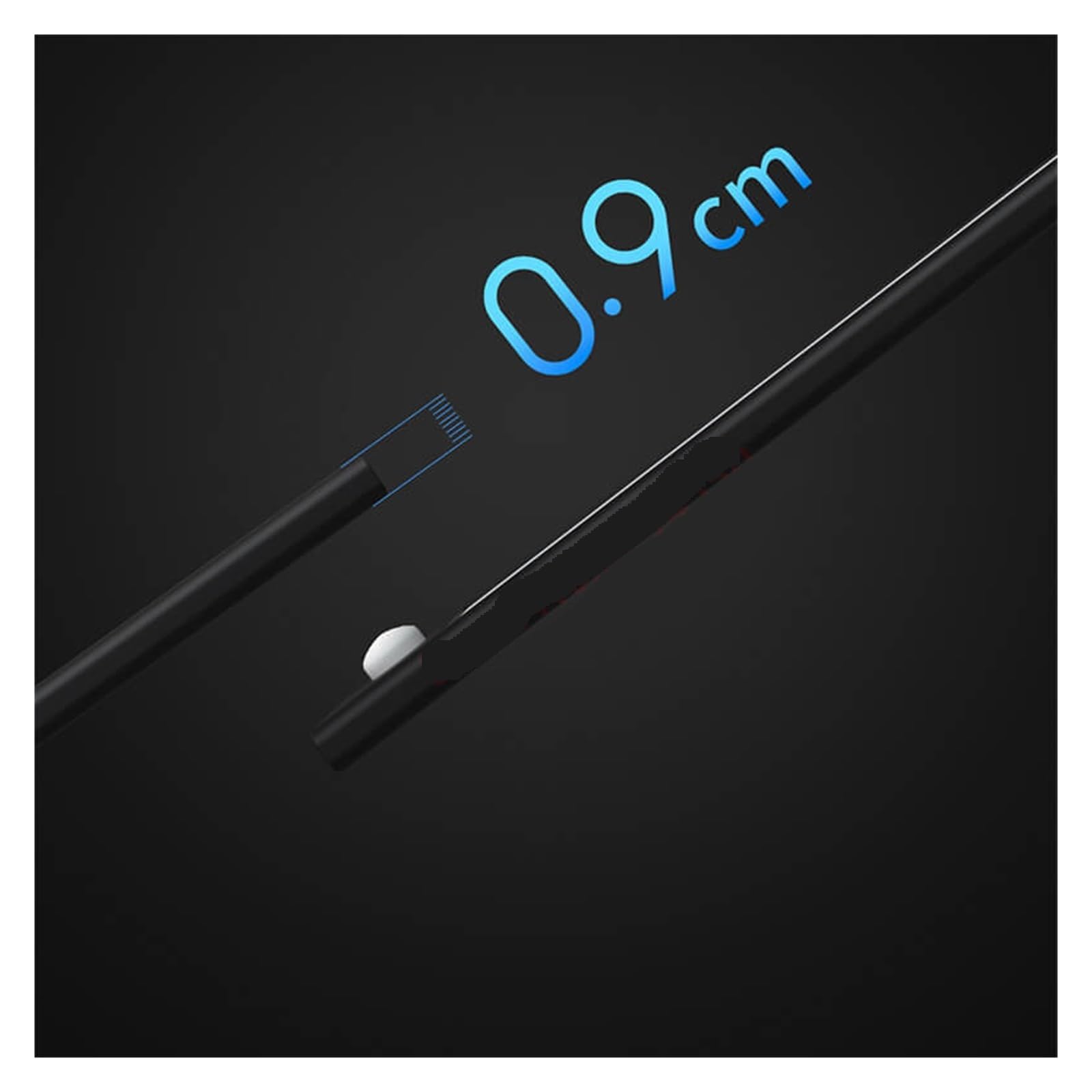 Sensore Di Movimento Luce For Armadio Dimmerabile Ricaricabile Lampada Da Notte A Induzione A LED Cucina Corridoio Armadietto Guardaroba Barra Luminosa Rilevatore Di Movimento(Black 20cm)
