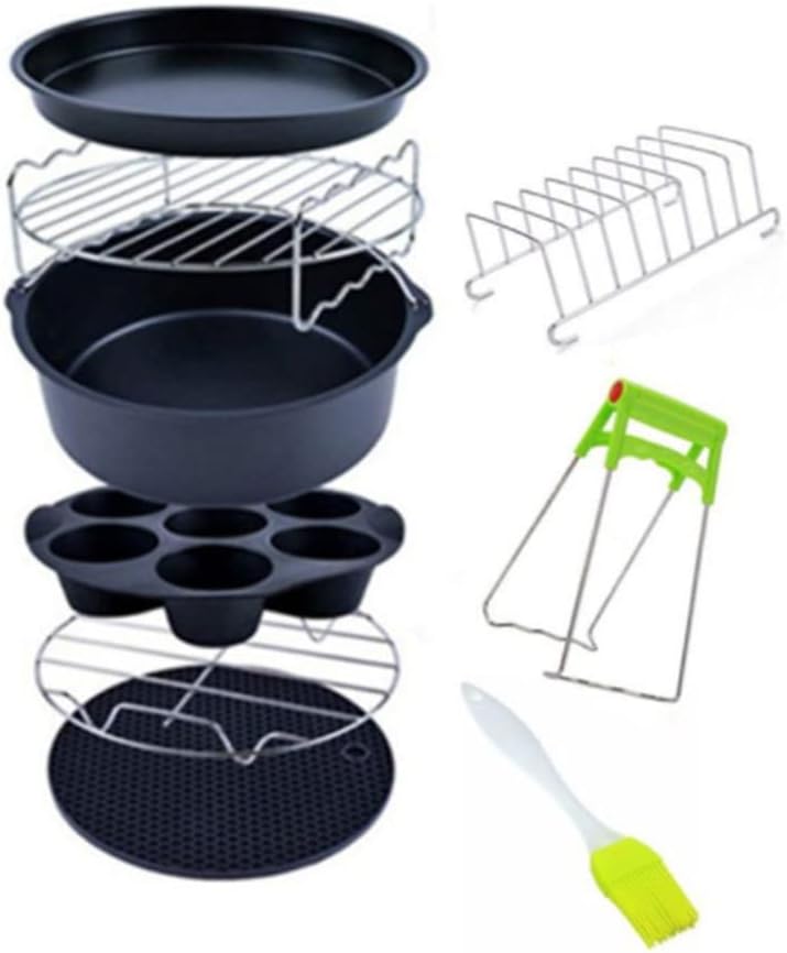 Air Fryer Accessories 6/7/8 Inch, 9Pack General Air Fryer Accessory Set