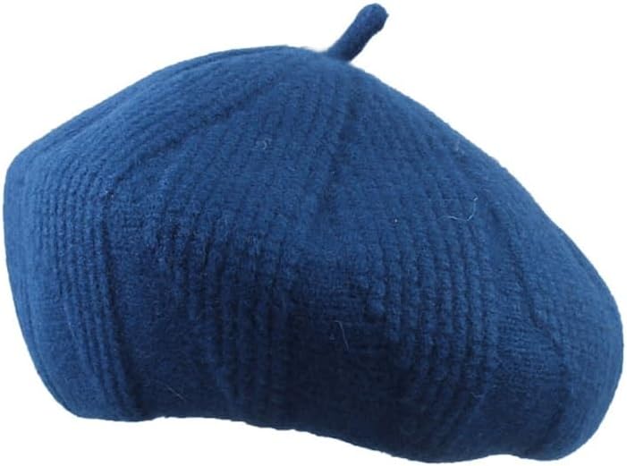 VIDI Knit beret Women's autumn/Winter warm windproof pile painter's hat show