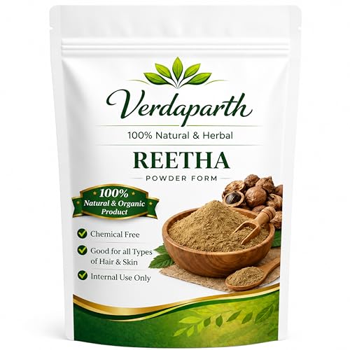 Image of Reetha Powder for Hair Growth, Hair Fall Control & Deep Scalp Cleansing | 100% Pure Natural Herbal Powder | Dandruff Care & Healthy Hair | For Men & Women (50g)
