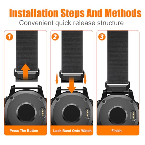 NotoCity for Garmin Feinx 6/6 Pro/5/5 Plus/7/7 Pro Strap, Quickfit 22mm for Garmin Fenix 8/8Pro 47mm, Epix 2 Strap - Image 4