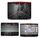 Decalrus - Protective Decal Metal Skin Sticker for 2018 Alienware M15 (15.6' Screen) case Cover wrap ALalien18_m15-112