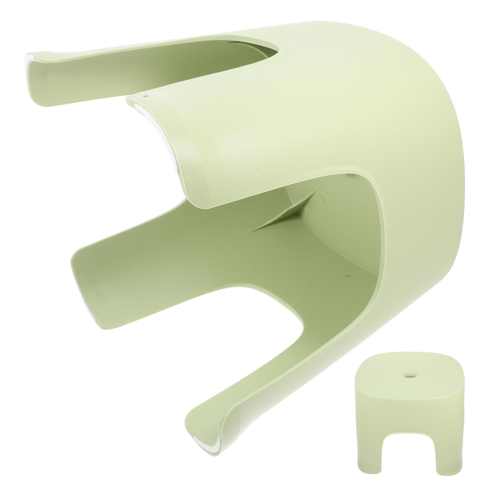 Wakauto Foot Stool Plastic Step Stool for Adults Lightweight Non-Slip Stacking Multi-use for Bathroom Living Room Office