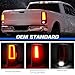 LED Tail Light Fit for Ford F150 2004-2008 Fleetside/Styleside Bed Model (Fit Factory Halogen Type) Rear Brake Lamp Taillight Assembly, Black Housing Smoke Lens