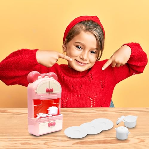 Image of VGRASSP Little Kitchen Set Toy for Kids with Simulating Small Cooking Accessories - Portable On-The-Go Pretend Play Toy for Boys and Girls - Color As Per Stock (Little Kitchen)