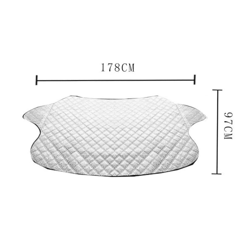 Couverture Pare-Brise Voiture La Couverture De Pare-Brise De Voiture Empêche Les Dommages UV Étanche À La Poussière Toutes Saisons Universelle pour Voiture SUV MPV Bache Pare-Brise