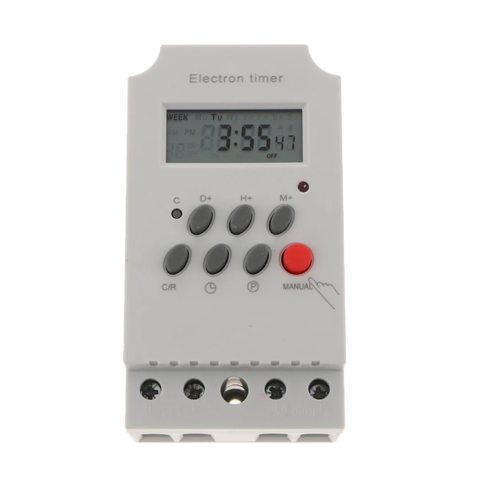 Interruptor Temporizador Mini programable, relé de Tiempo con Pantalla LCD, Carga de relé de Alta Potencia/CC 12 V