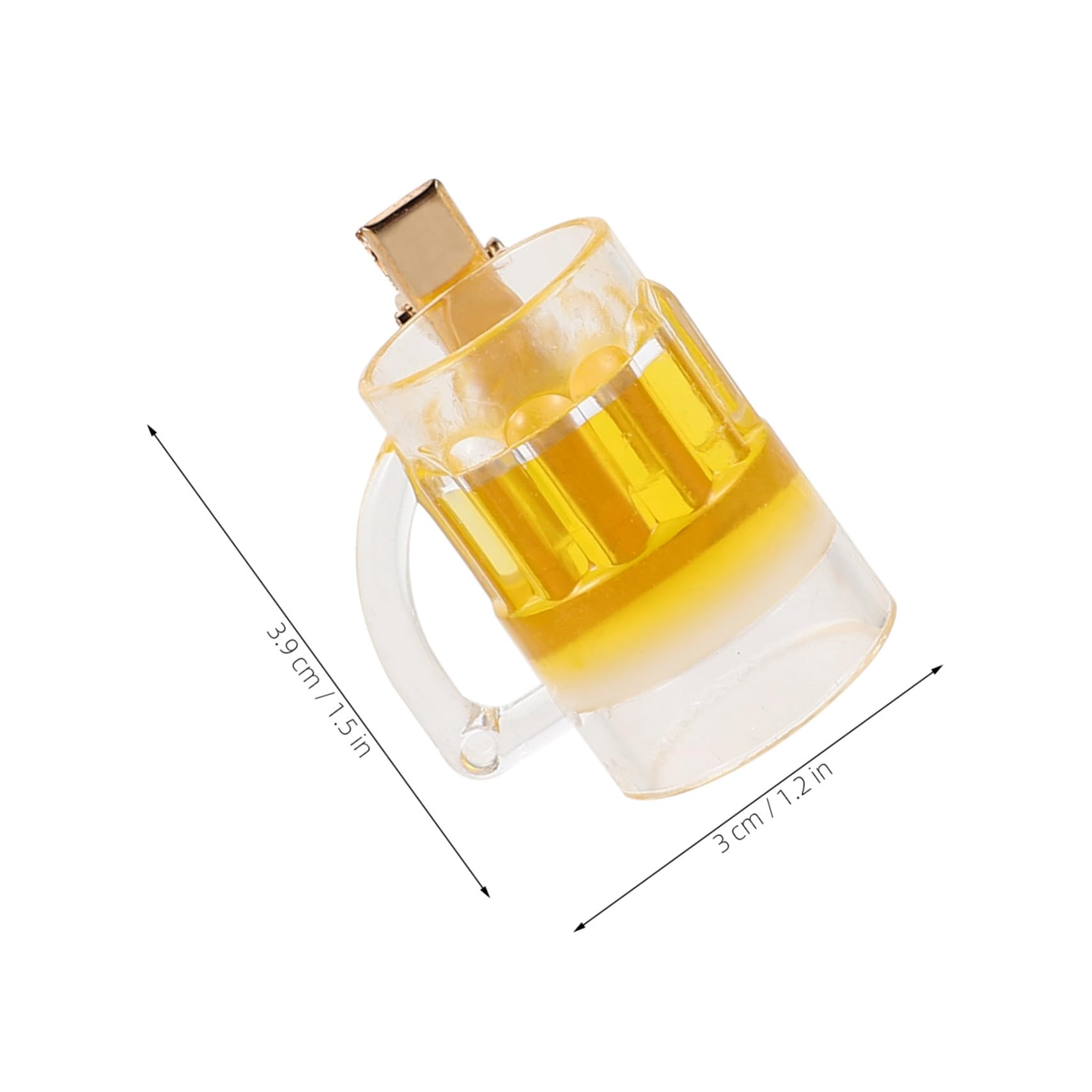 PLAFOPE 20 Pinzas Para El Pelo Con Forma De Cocodrilo Para Cerveza Pinzas Para El Pelo Con Forma De Taza De Cerveza