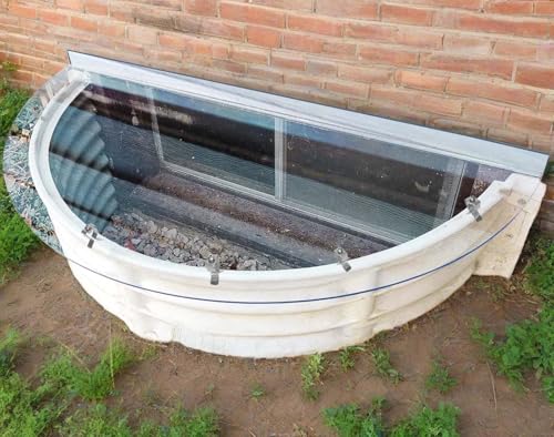 SANDALIM Window Well Covers Outside, Heavy-Duty...