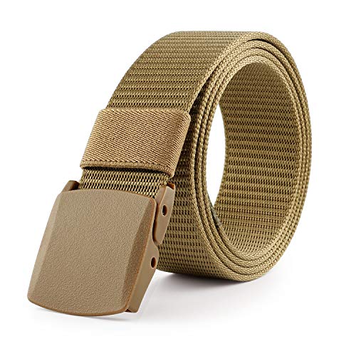 Image of JASGOOD Nylon Canvas Breathable Military Tactical Men Waist Belt With Plastic Buckle